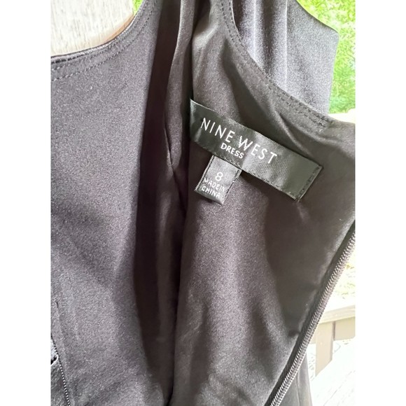 Nine West Little Black Dress with embroidered hem, Size 8 - Picture 4 of 7